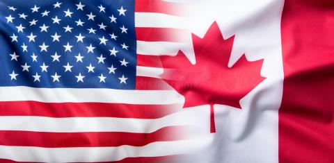 Canada/USA flag