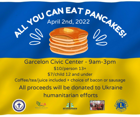 All You Can Eat Pancake Fundraiser for Ukraine