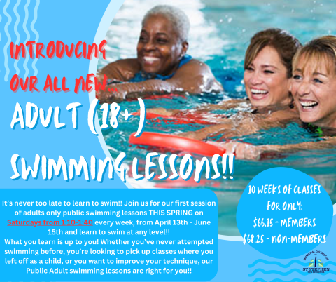 Adult Public Swimming Lessons... Coming this Spring!! 