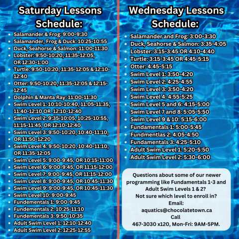 Winter 2025 Swimming Lesson Schedule -2 