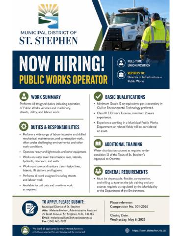 Operator Job Posting 