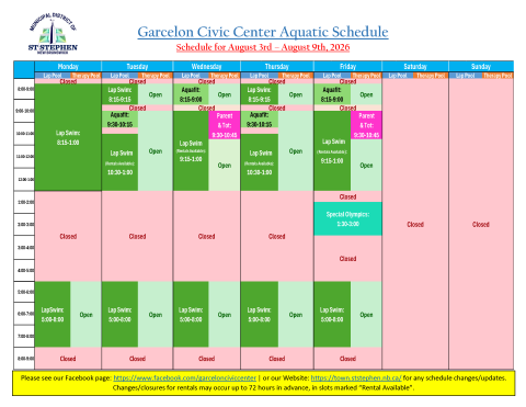 GCC Aug 3 to Aug 9 2026