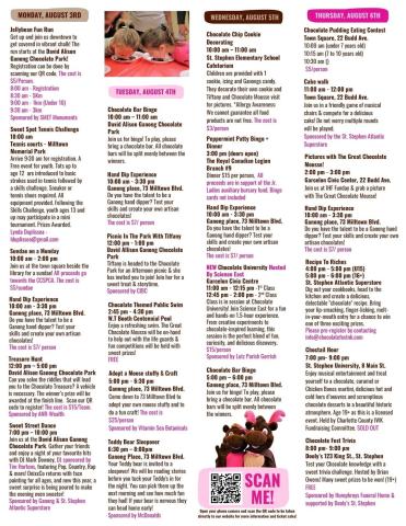Choc Fest Schedule